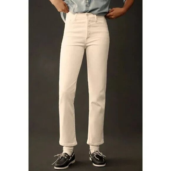 MOTHER The Tomcat High Waisted Jeans in Wash Cream Puffs Size US 29 - Picture 1 of 14